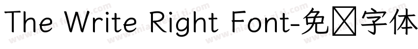 The Write Right Font字体转换